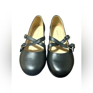 ANDREA Black Kids Dress Shoes Size -5